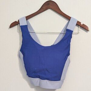 UV Skinz Women's Active Swim Bra - Sapphire & Sky Blue - Size L - UPF 50+